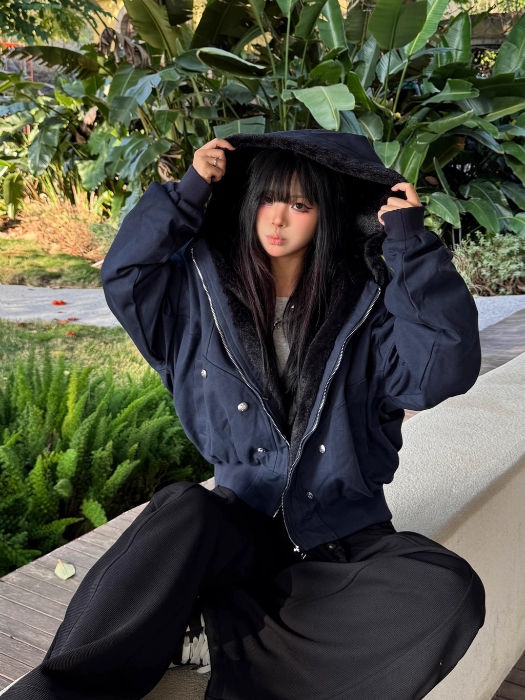 ファーカラージャケット