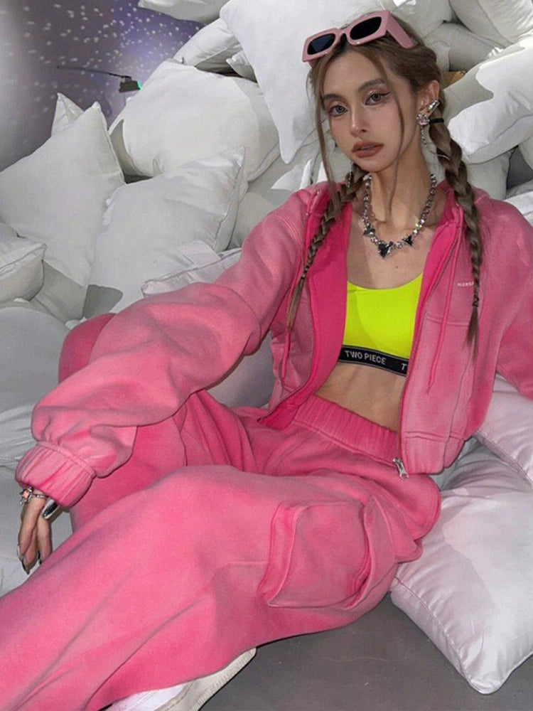 ウォッシュドクロップドスウェットセットアップ KDS310 – 100StarS ウォッシュドクロップドスウェットセットアップ KDS310 – 100StarS