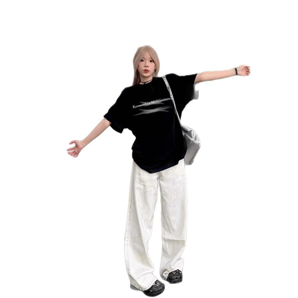 シンプルストリート ロゴデザインTシャツ