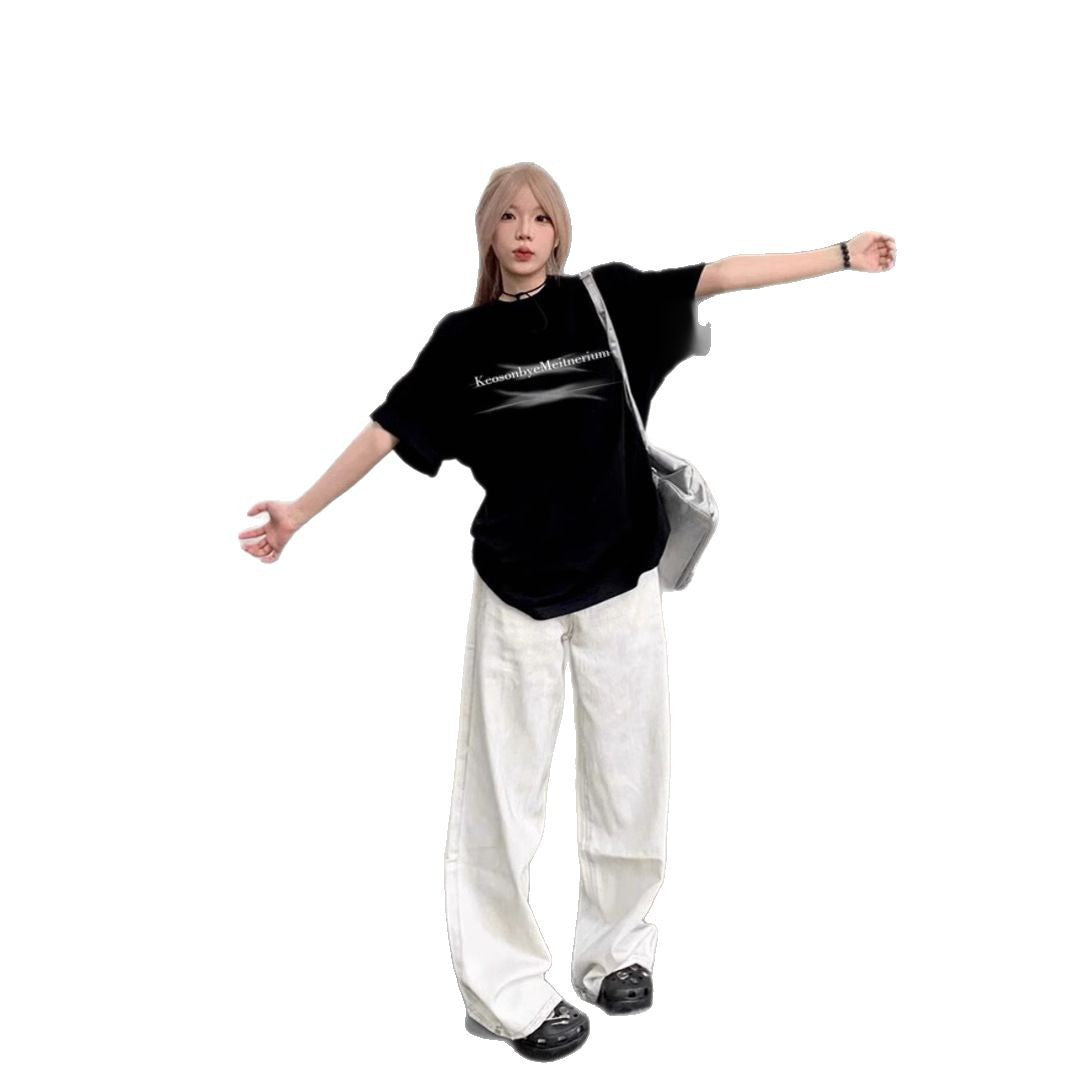 シンプルストリート ロゴデザインTシャツ