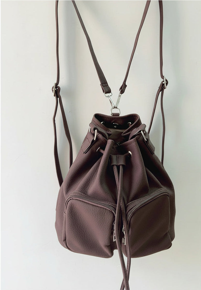 ダブルポケットバケットバッグ