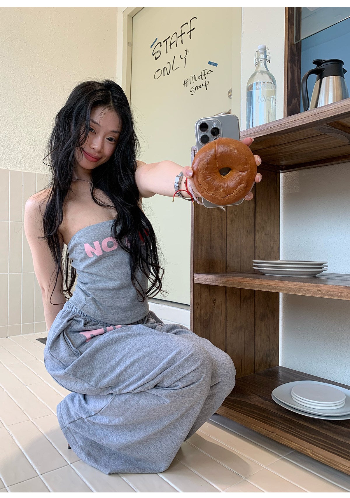 ロゴベアチューブトップセットアップ