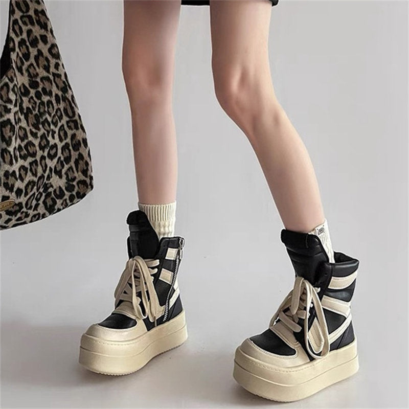 ボリュームソール ハイカットスニーカー