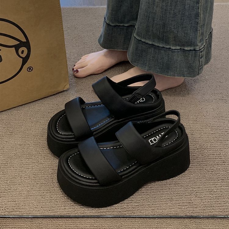 厚底コンフォートストラップサンダル