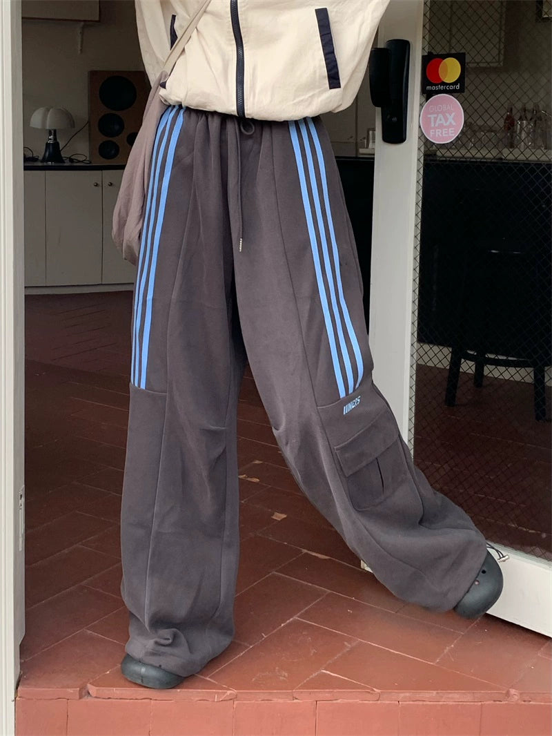 サイドラインスウェットカーゴパンツ KOR249