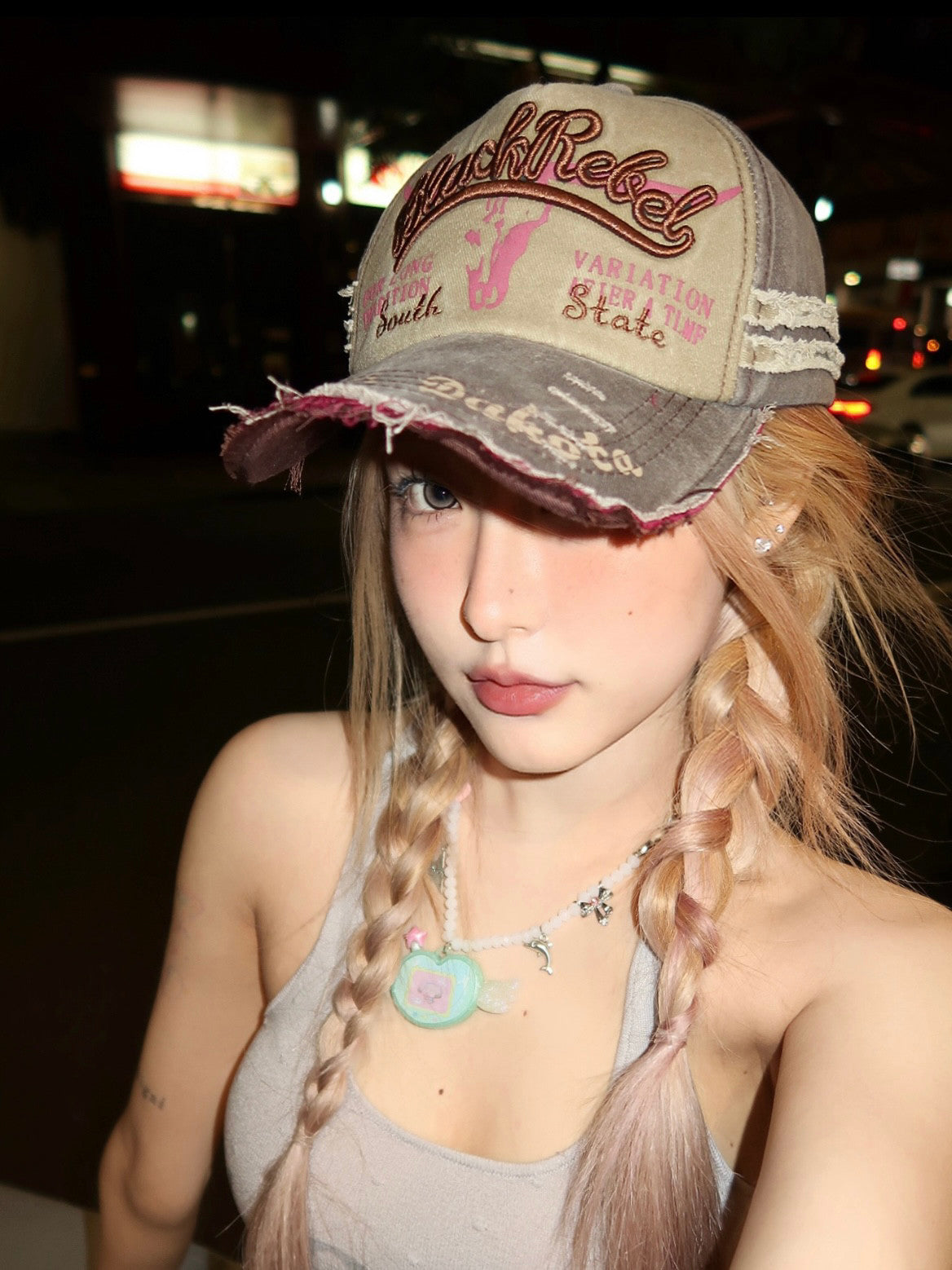 Y2Kロゴヴィンテージキャップ