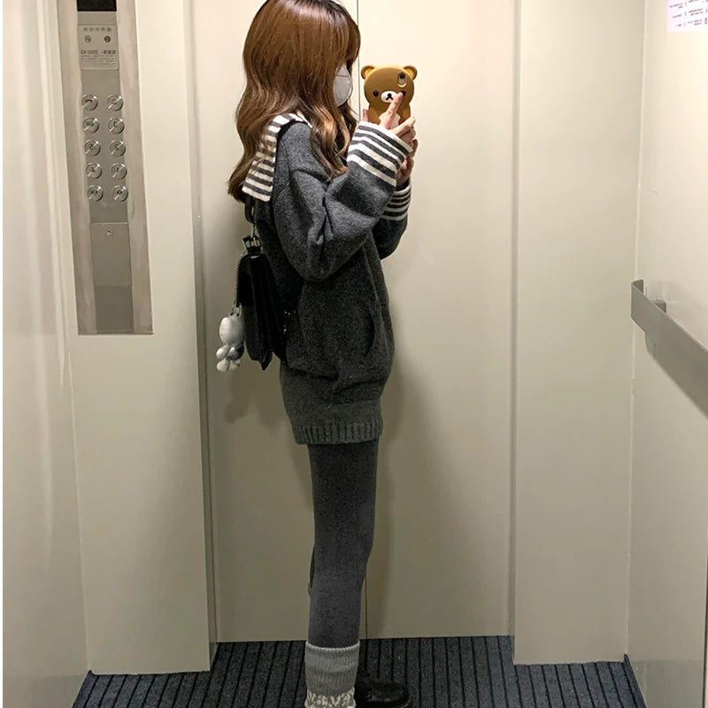 ミニマルリブ ニットショートパンツ