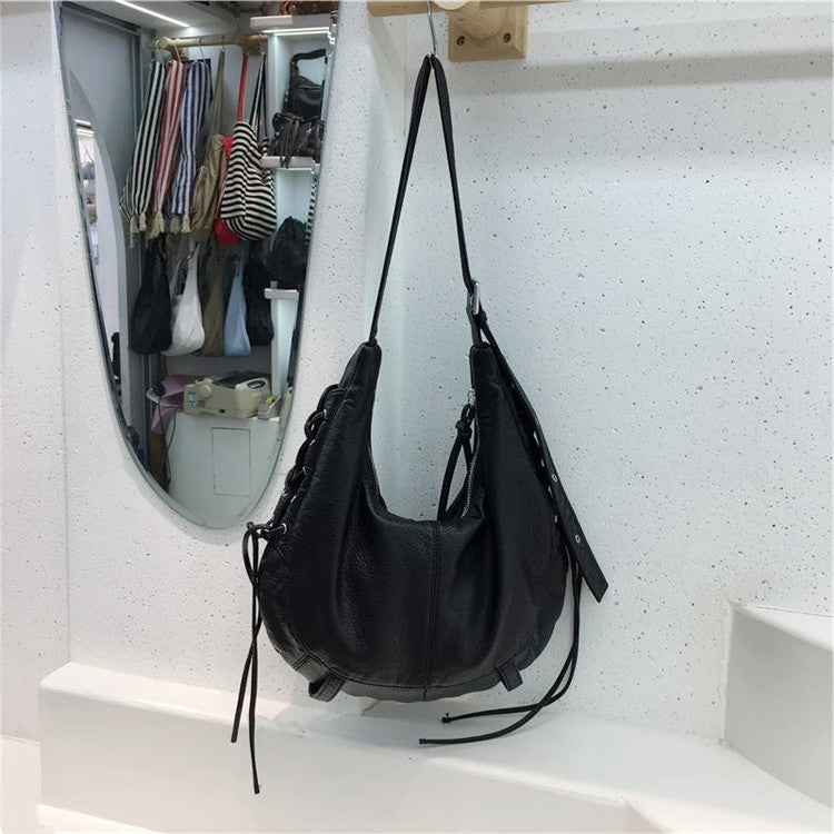 Y2Kジップ ショルダーバッグ