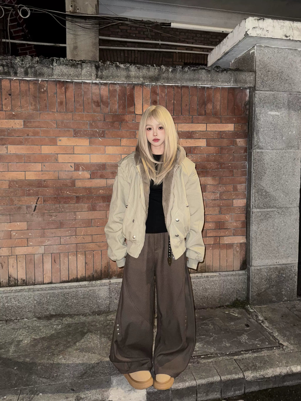 ファーカラージャケット