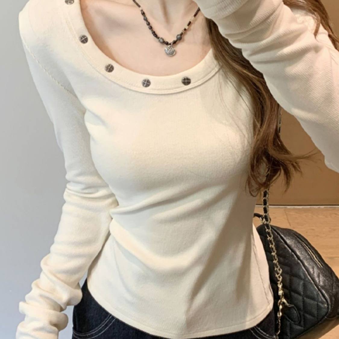 ラウンドネックロングスリーブT