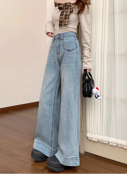 ストレートレッグデニムパンツ