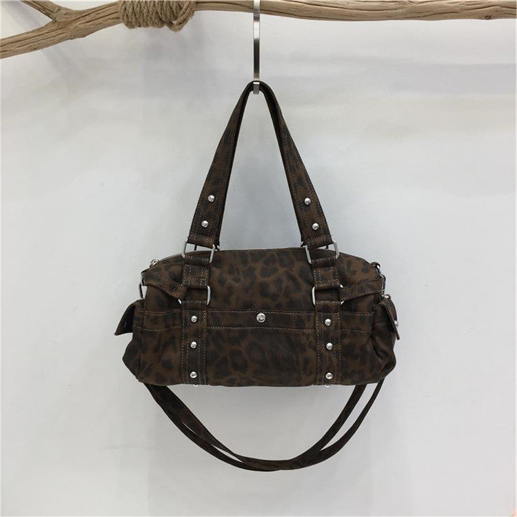 レオパードミニボストンバッグ