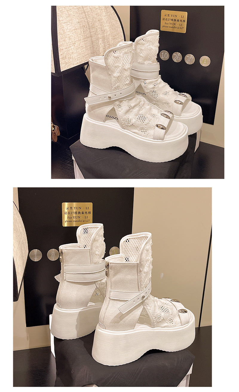 ストラップアンクル厚底サンダル