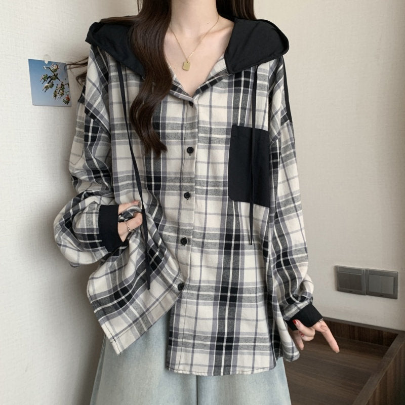 チェックシャツジャケット