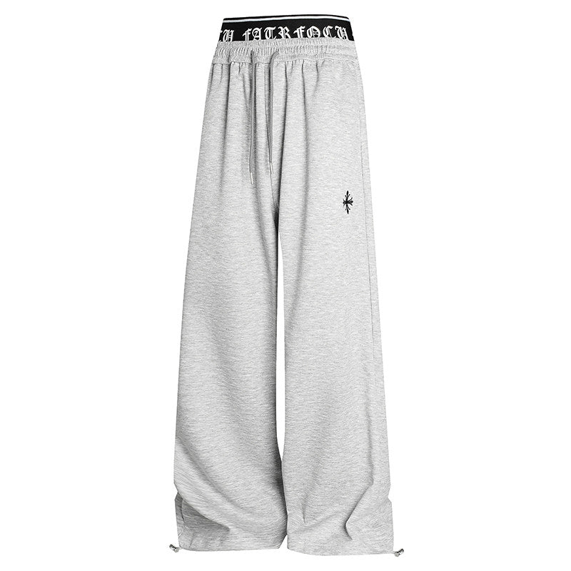 ロゴウエスト ワイドスウェットパンツ