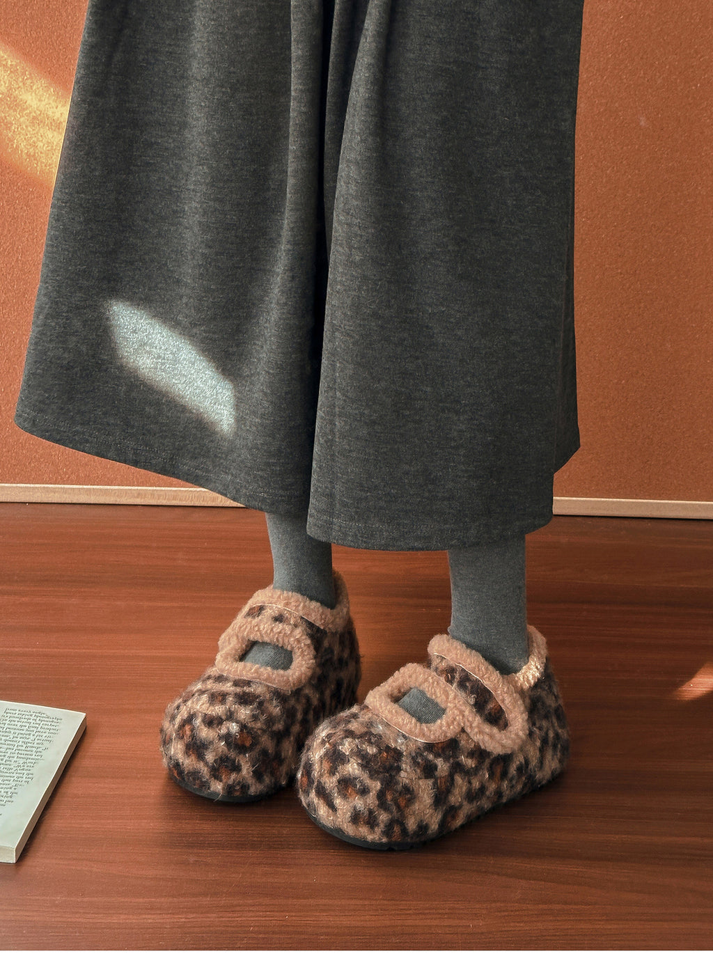 ウールフラットシューズ