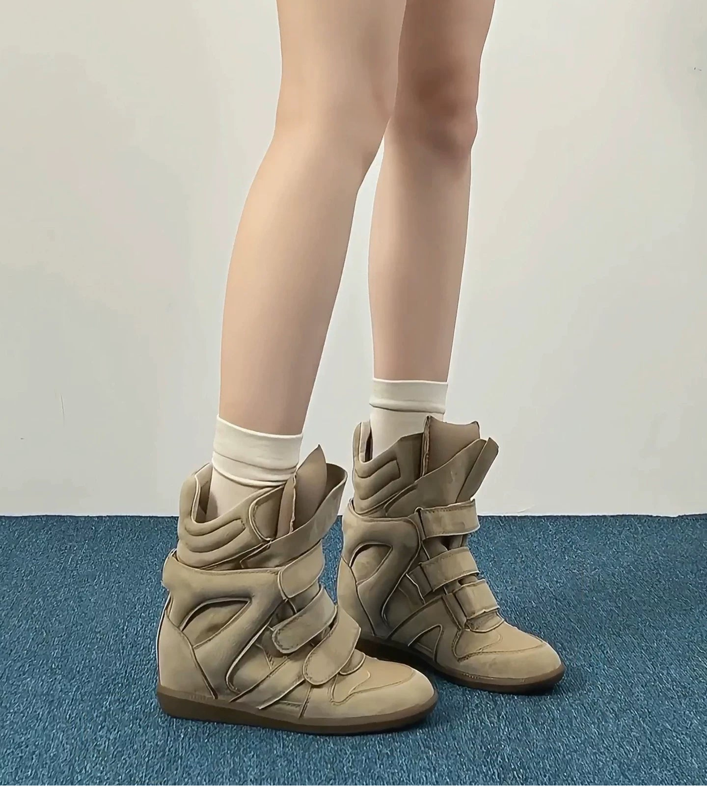 ベルクロベルトハイカットスニーカー