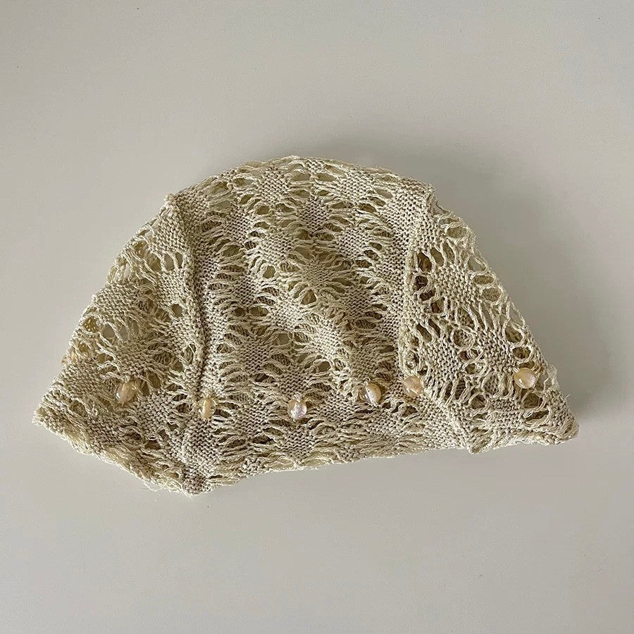 クロシェニットスタッズビーニー