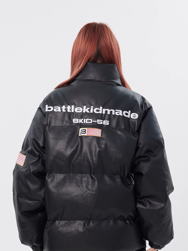 PUレザーダウンジャケット – 100StarS PUレザーダウンジャケット – 100StarS