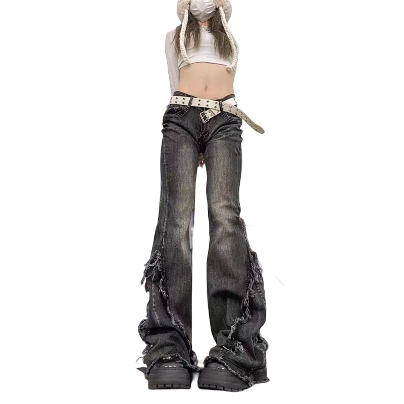 グランジフレア ダメージレイヤードフレアデニム