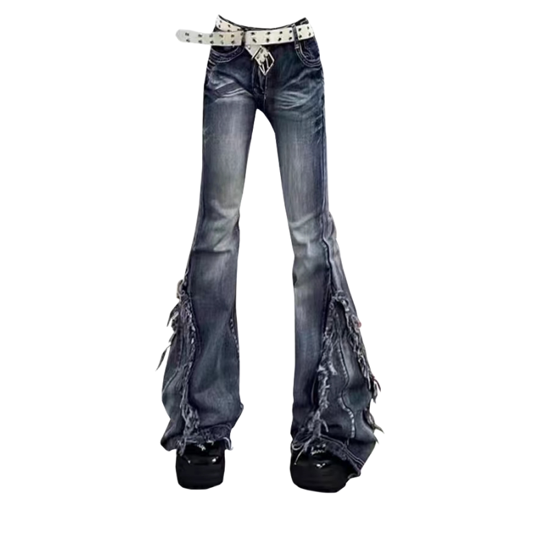 グランジフレア ダメージレイヤードフレアデニム