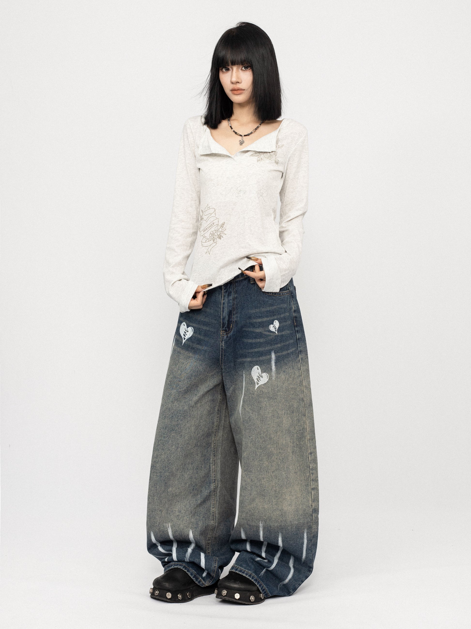 ゴシックローズ クロススリムトップス