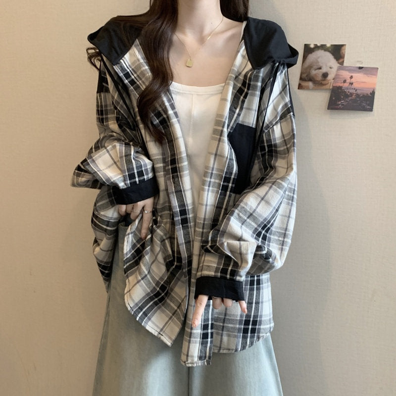 チェックシャツジャケット