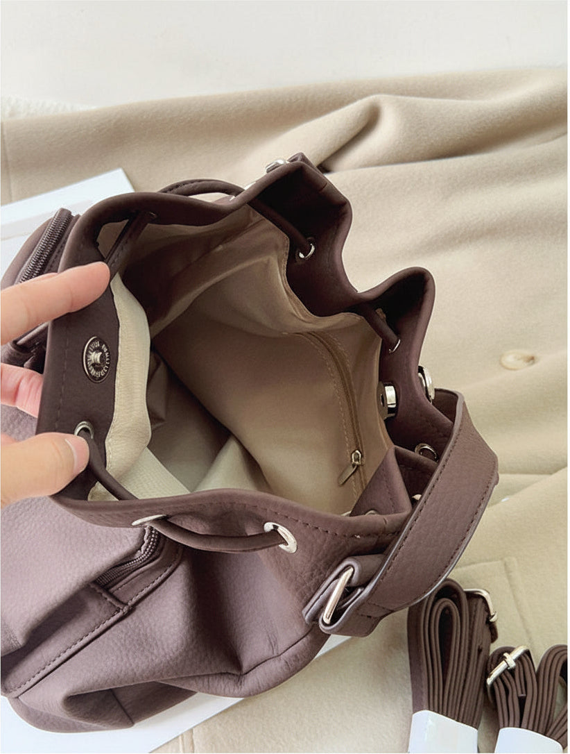 ダブルポケットバケットバッグ