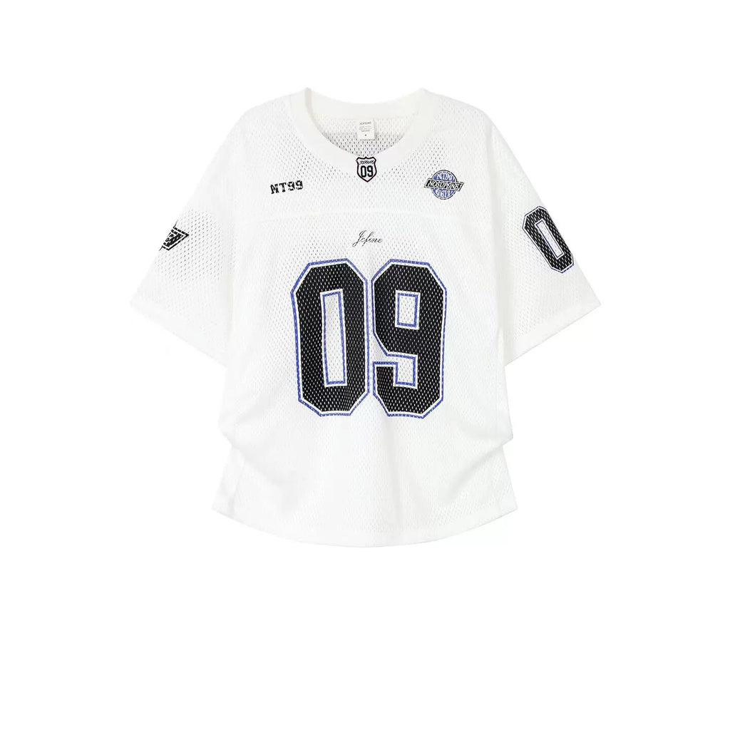 ナンバリングメッシュスポーツTシャツ