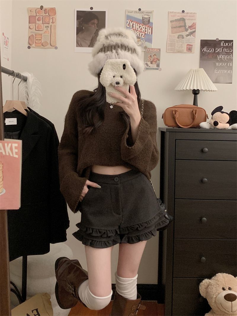 ダブルフリルショートパンツ