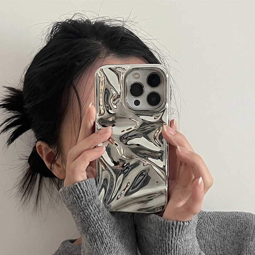 ミラーウェーブメタルiPhoneケース