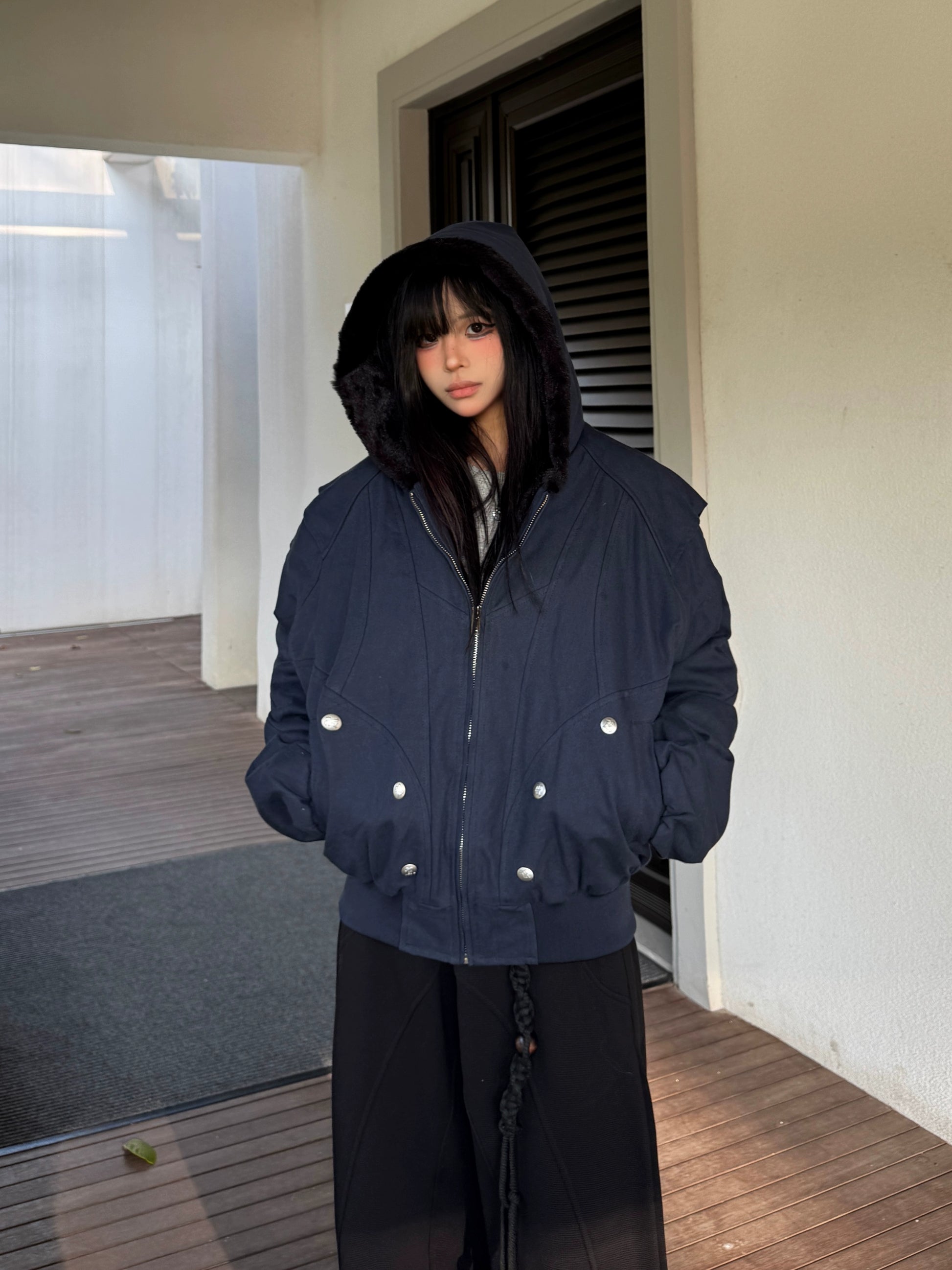 ファーカラージャケット