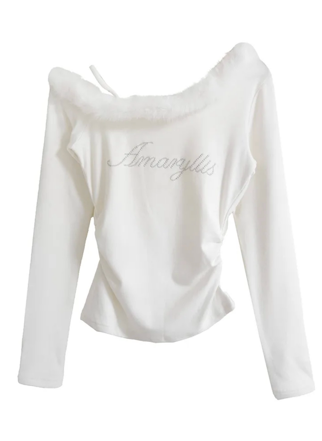 フェザーオフショル フェミニントップス