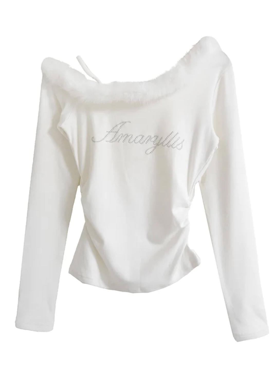 フェザーオフショル フェミニントップス