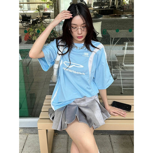 ツートーンフットボールTシャツ KOR55