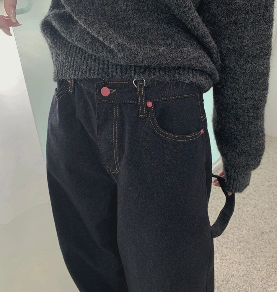 ハートポケットバギーデニム