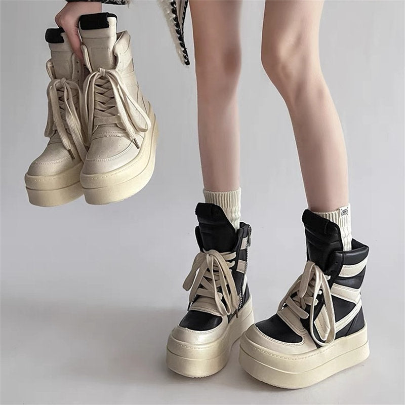 ボリュームソール ハイカットスニーカー