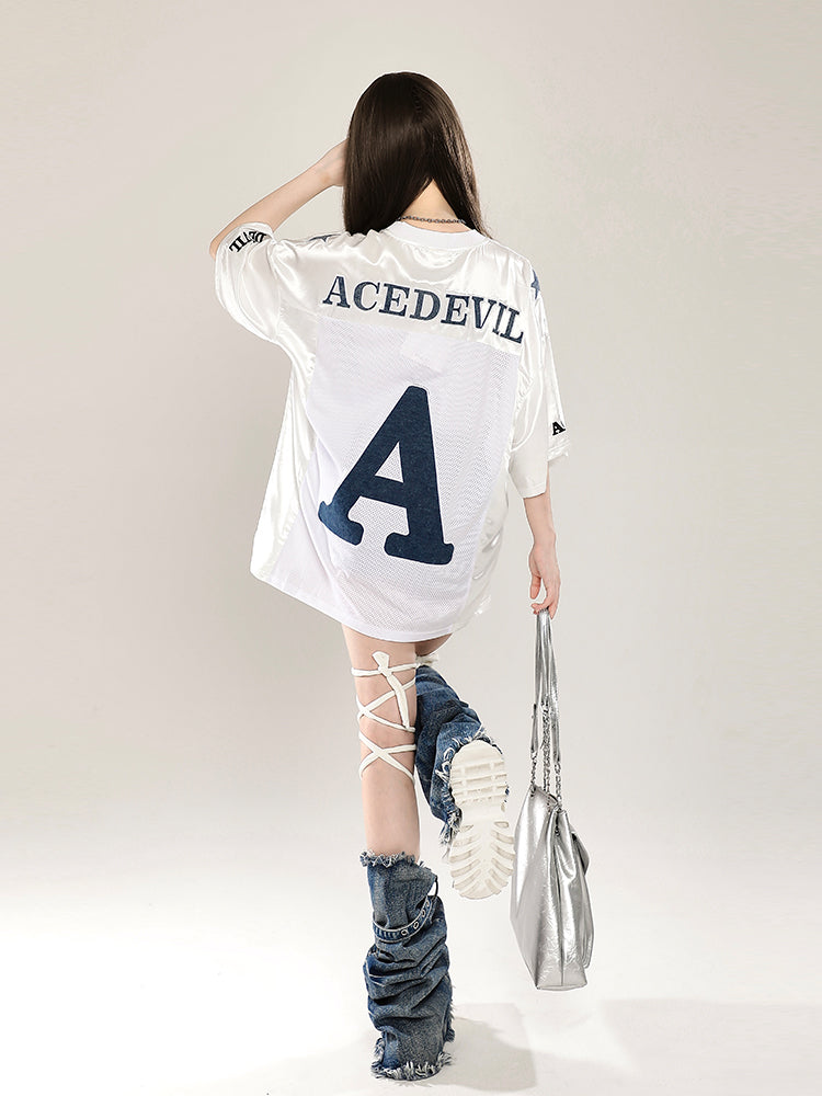 AロゴメッシュユニフォームTシャツ