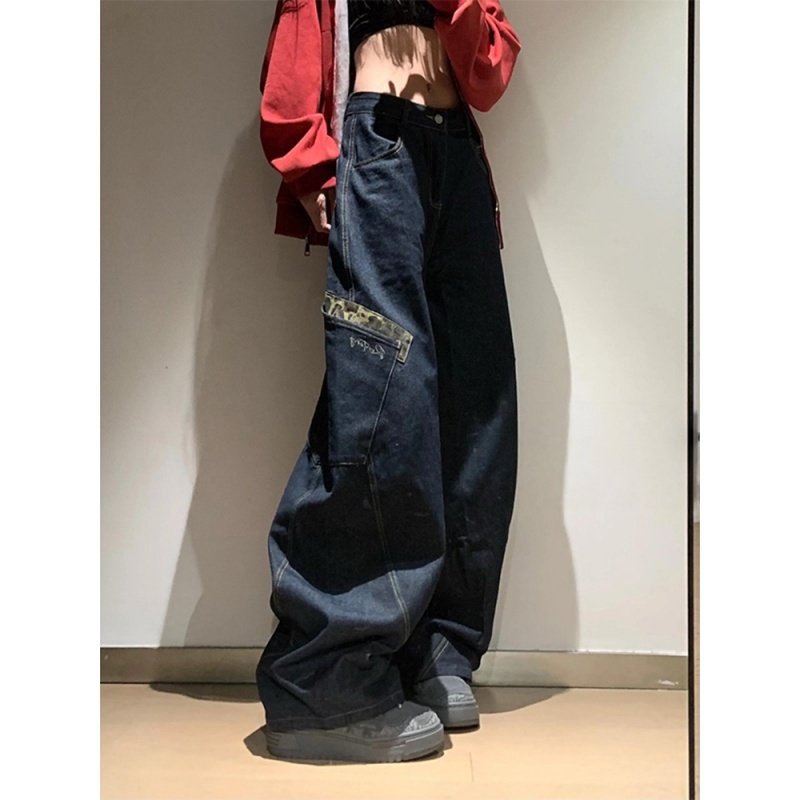 レオパードポケットカーゴデニム