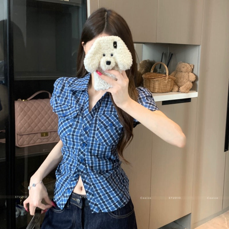 ウエストギャザーフィットシャツ