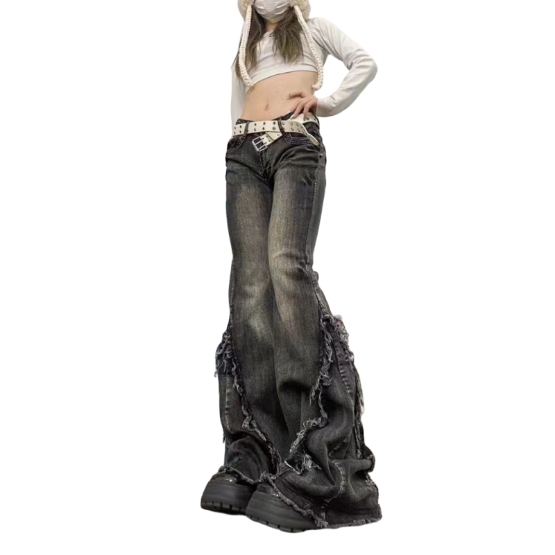 グランジフレア ダメージレイヤードフレアデニム