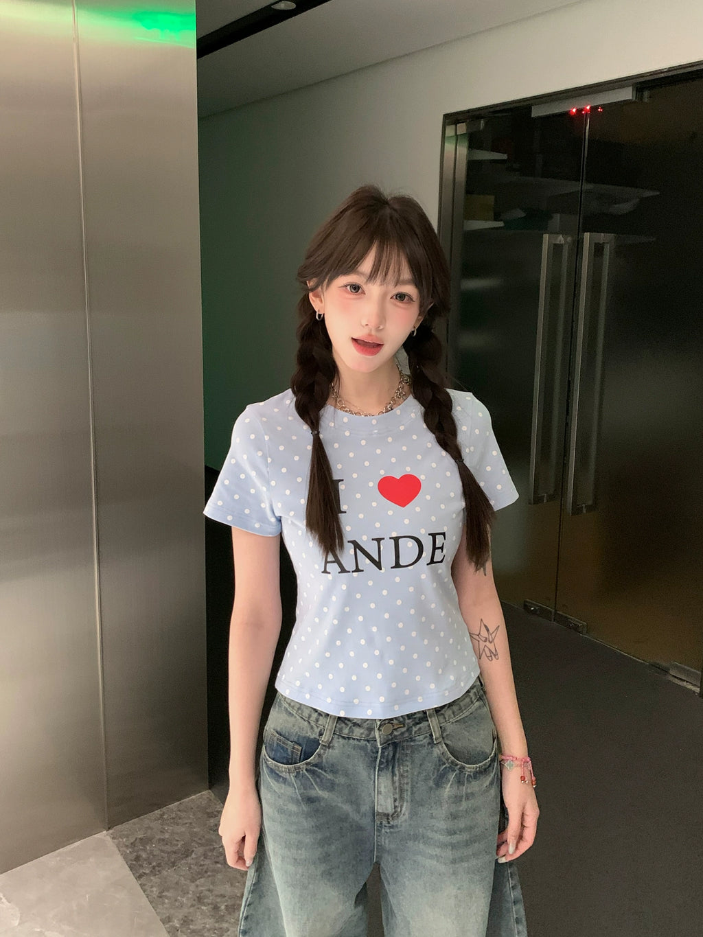ドットアイラブTシャツ