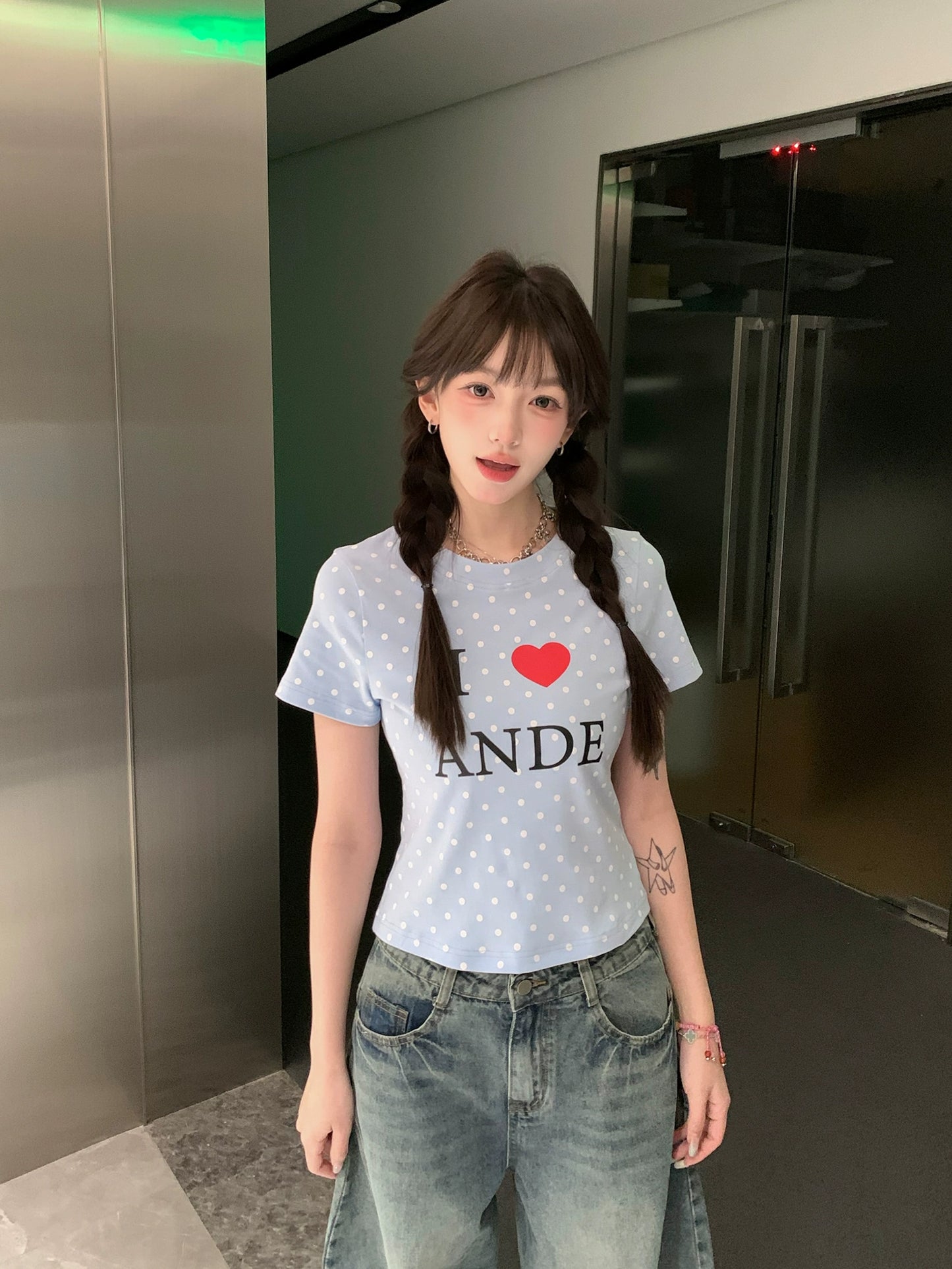 ドットアイラブTシャツ
