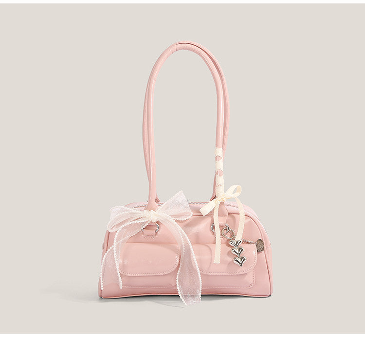 エナメルハンドバッグ