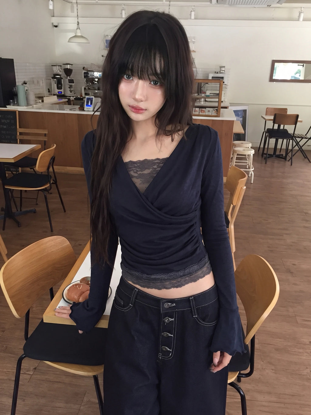 レースレイヤー カシュクールトップス