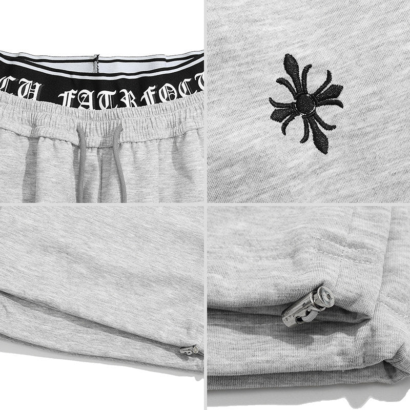 ロゴウエスト ワイドスウェットパンツ