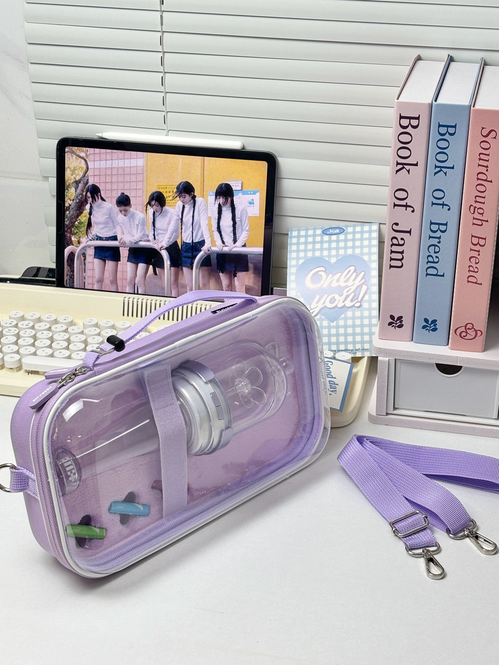 Applicable ILLIT Limei Support Stick Storage Bag Peripheral DIY Concert Transformation Hand Lamp Light Stick Storage Bag