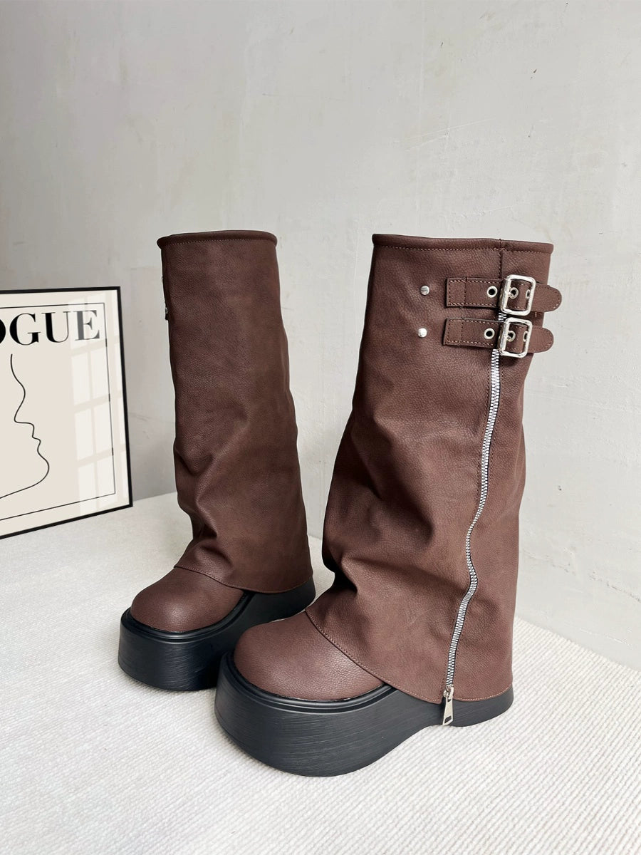 melt the lady オーバーカフスロングブーツ 23cm melt the lady melt the lady オーバーカフスロングブーツ 23cm melt the lady