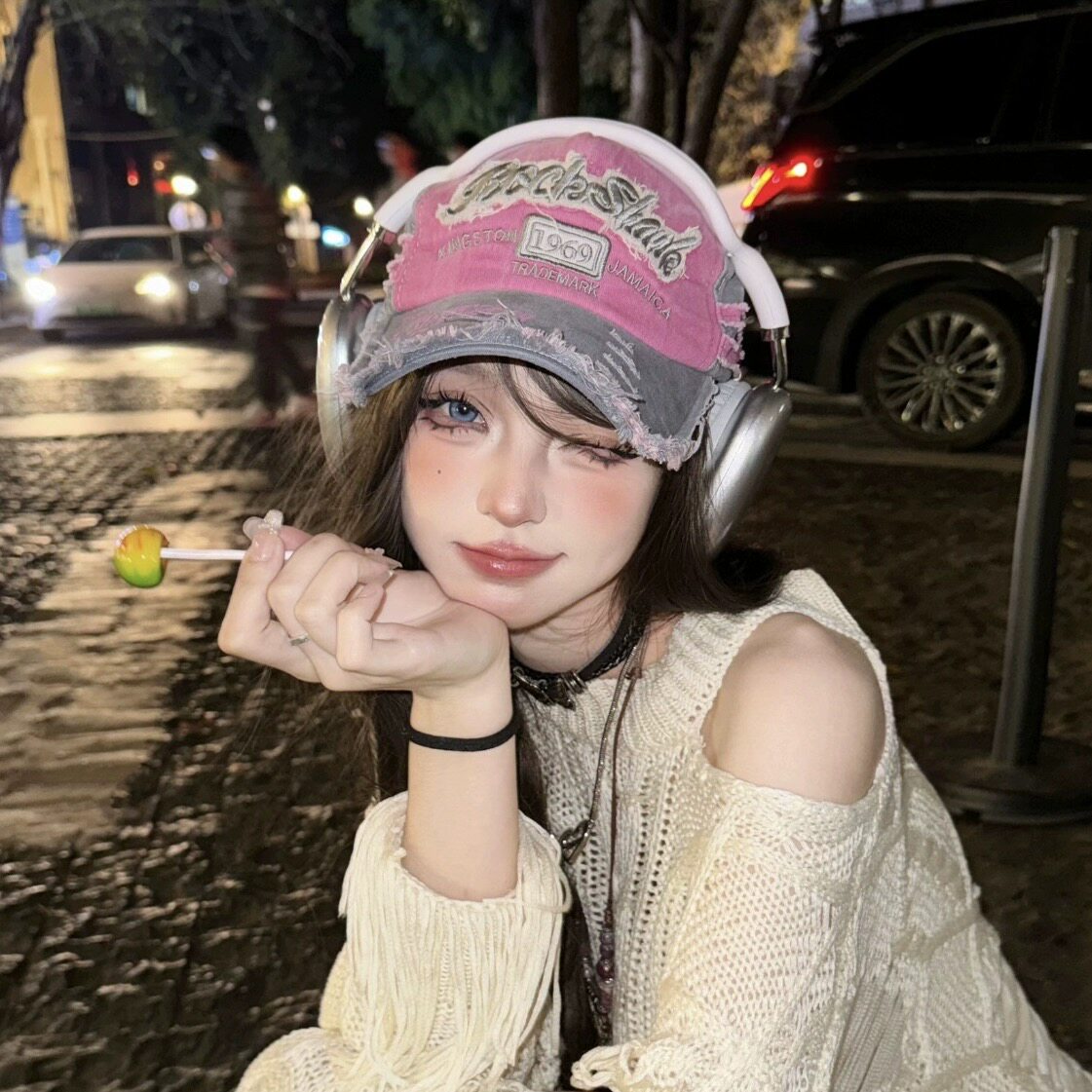 Y2Kロゴヴィンテージキャップ