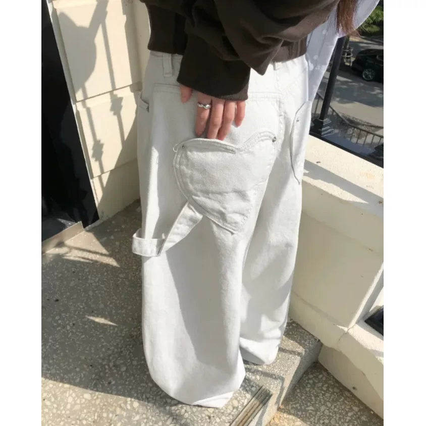 ハートポケットバギーデニム